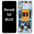OPPO Reno6 5G (2021) LCD touch screen with frame (Original Service Pack) [Blue] 4907750